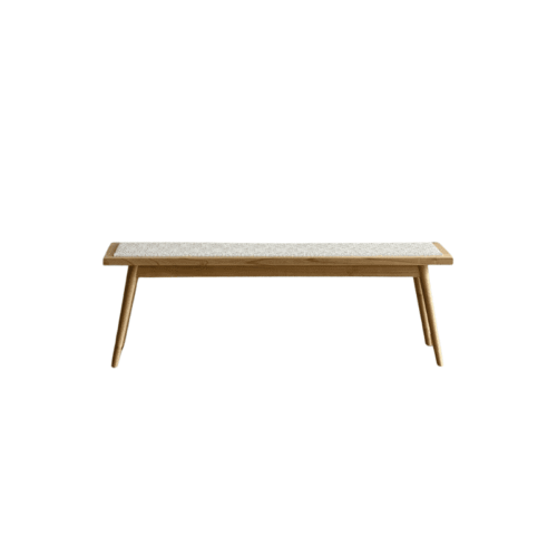 Jazmine Teak Bench with Rattan Combination